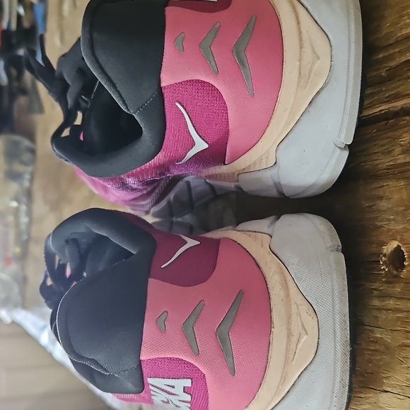 Hoka Women's Fuchsia and Black Athletic Shoes - Picture 3 of 4